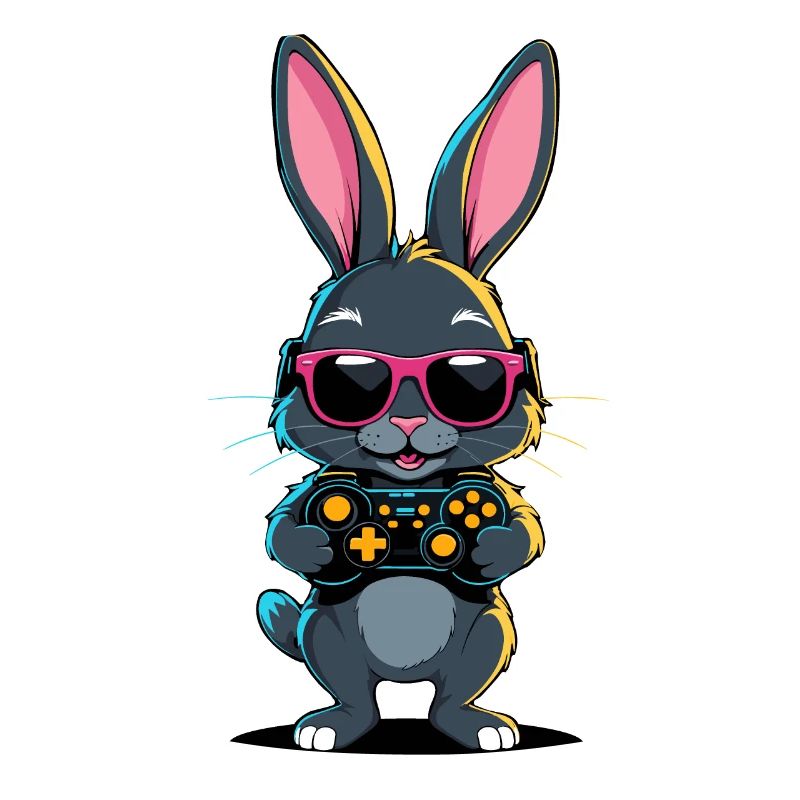 Easter Bunny Gamer Iconic Easter Gaming