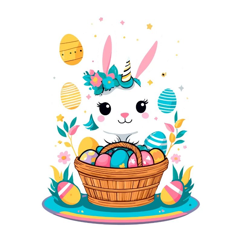 Funny Unicorn Easter Bunny Cute Easter Unicorn
