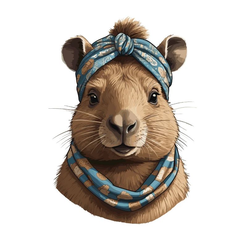 Drôle Capymama Capybara Maman