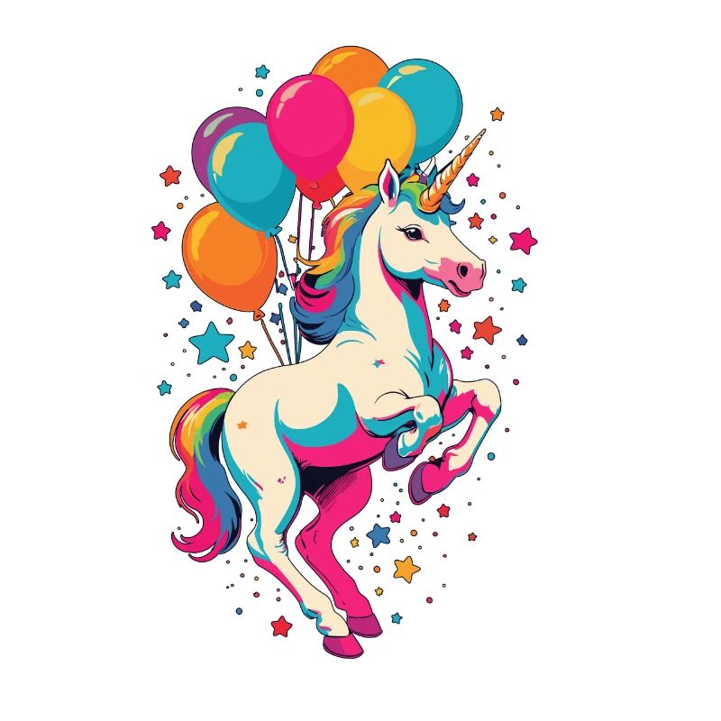 Lustige Einhörner Süßes Einhorn Mädchen Design