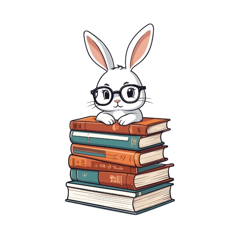 Reading Bunny Perfect Bookworm Style