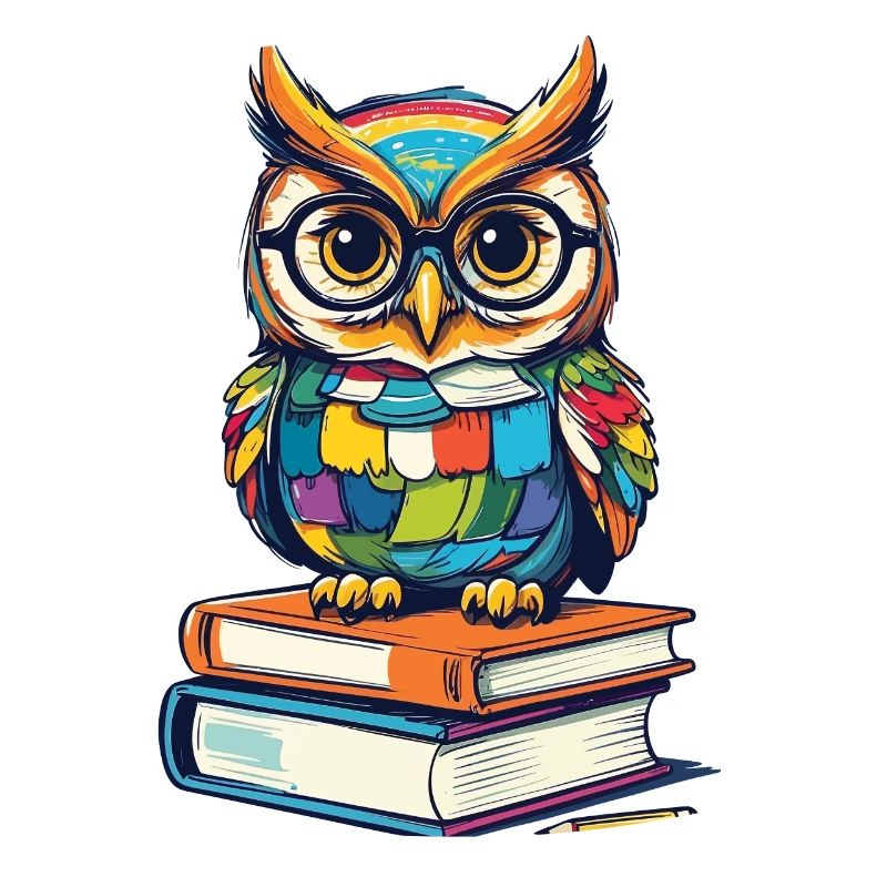 Bücher Eule Eulen Liebhaber Süße Buch Illustration