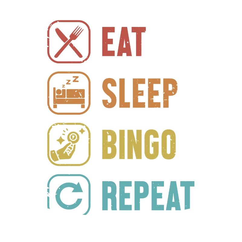 Manger Dormir Bingo Répéter Daubers Professionnel