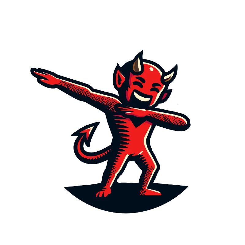 Dabbender Teufel Lustiges Dabbing Design