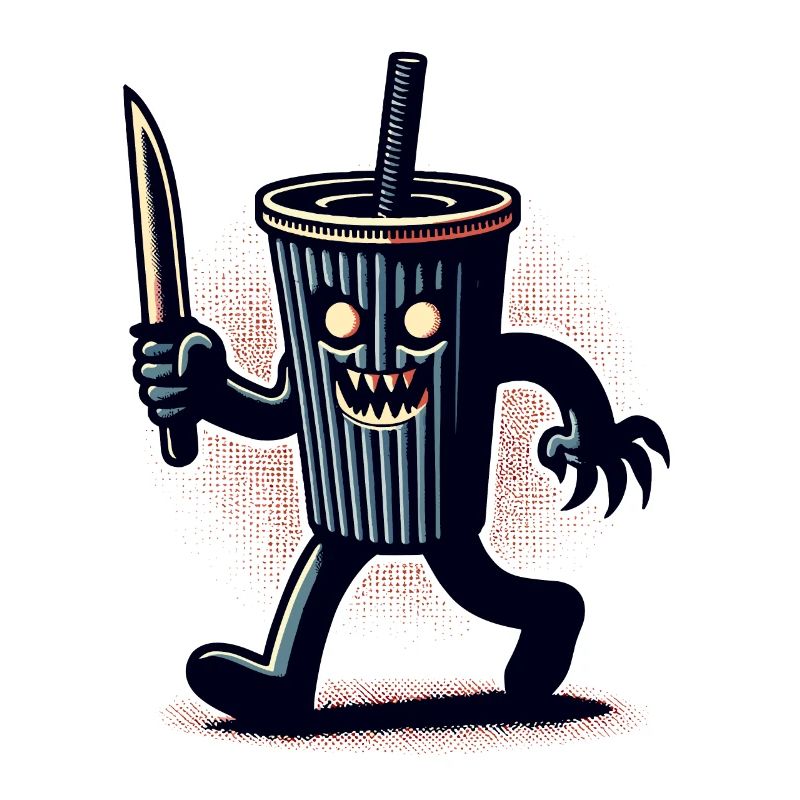 Scary Psycho Drinking Cup Drinks