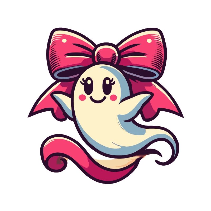 Cute Halloween Ghost Geiser Daughter
