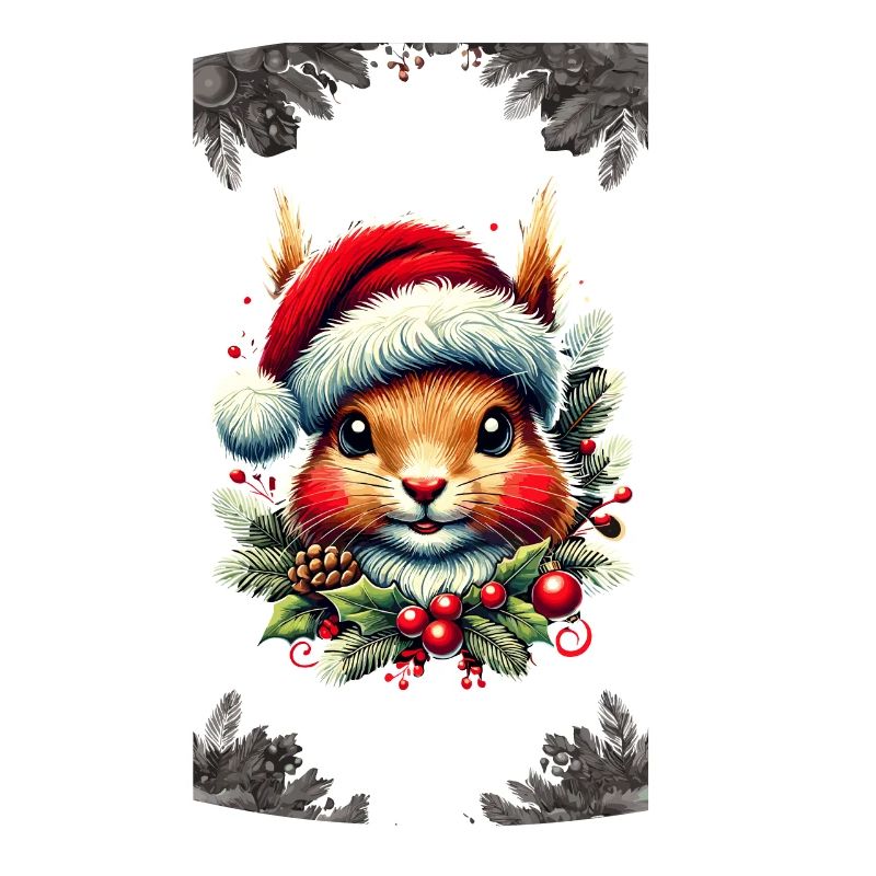 Fröhliche Weihnachten Eichhörnchen Kunstwerk