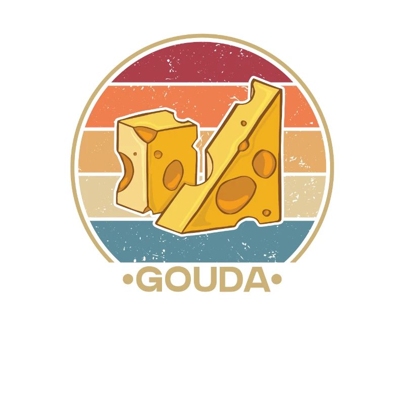 Retro Maker Queso Cheesemonger Lover Fromage Gouda
