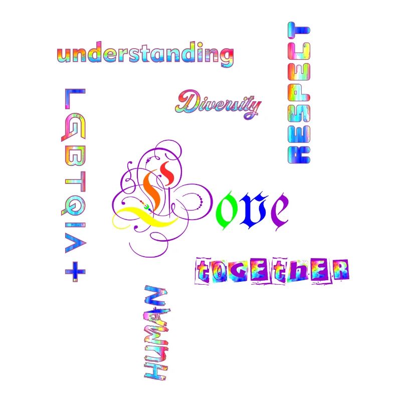 LGBTQIA - Statement Regenbogenfarben