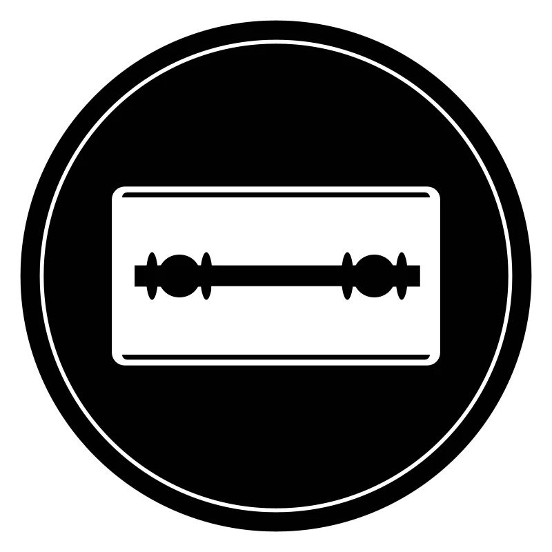 Razor Blade Icon Circle