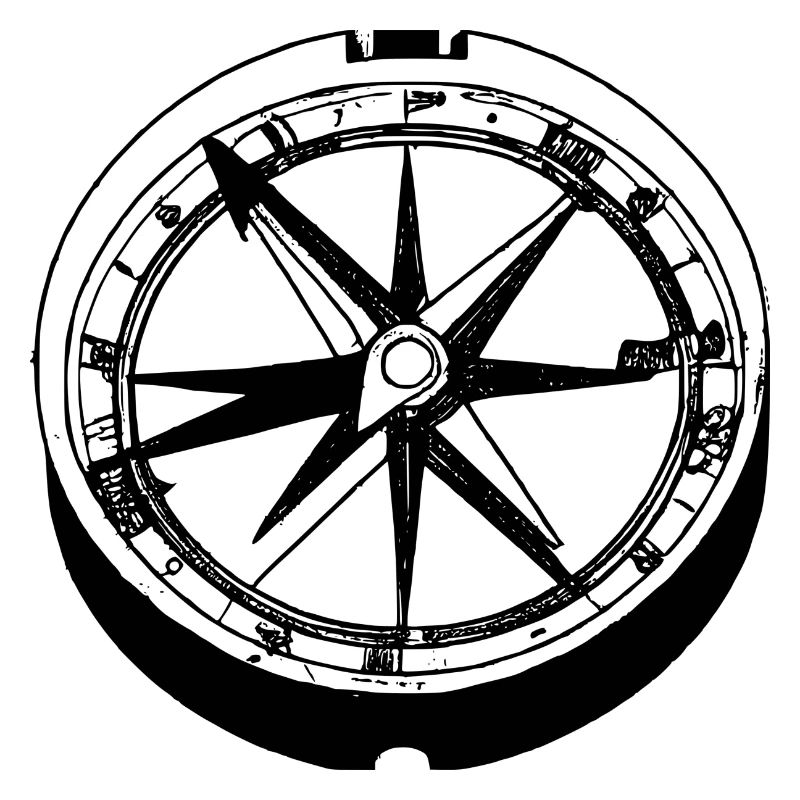 Boussole maritime pour la navigation et la navigation