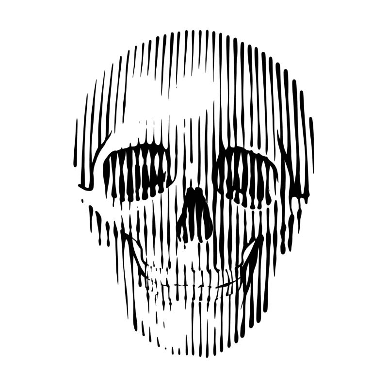 Skull graphic art