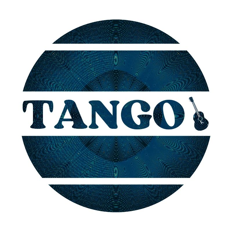 Blue tango design for tango dancers