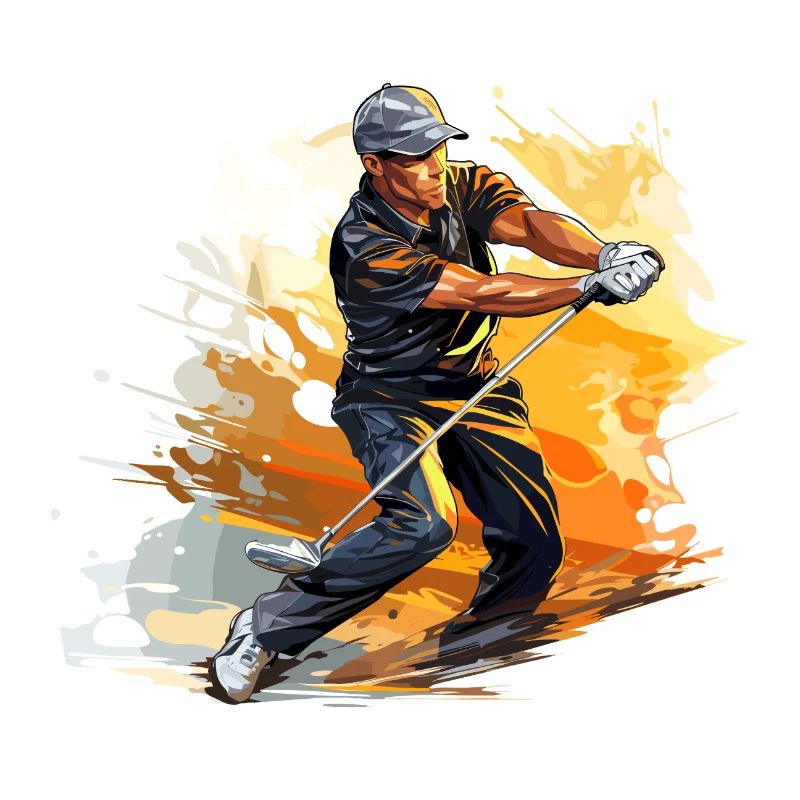 Golf Player - Illustration