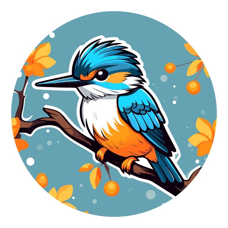 Eisvogel Vogel Zeichnung