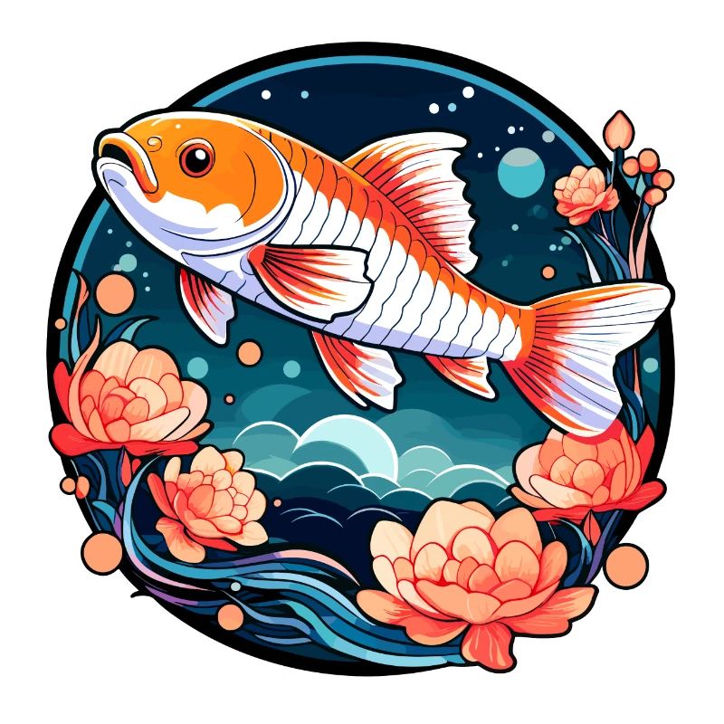 Koi Carp Drawing
