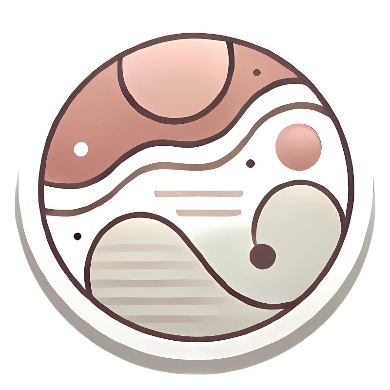Conception minimale de badge abstrait