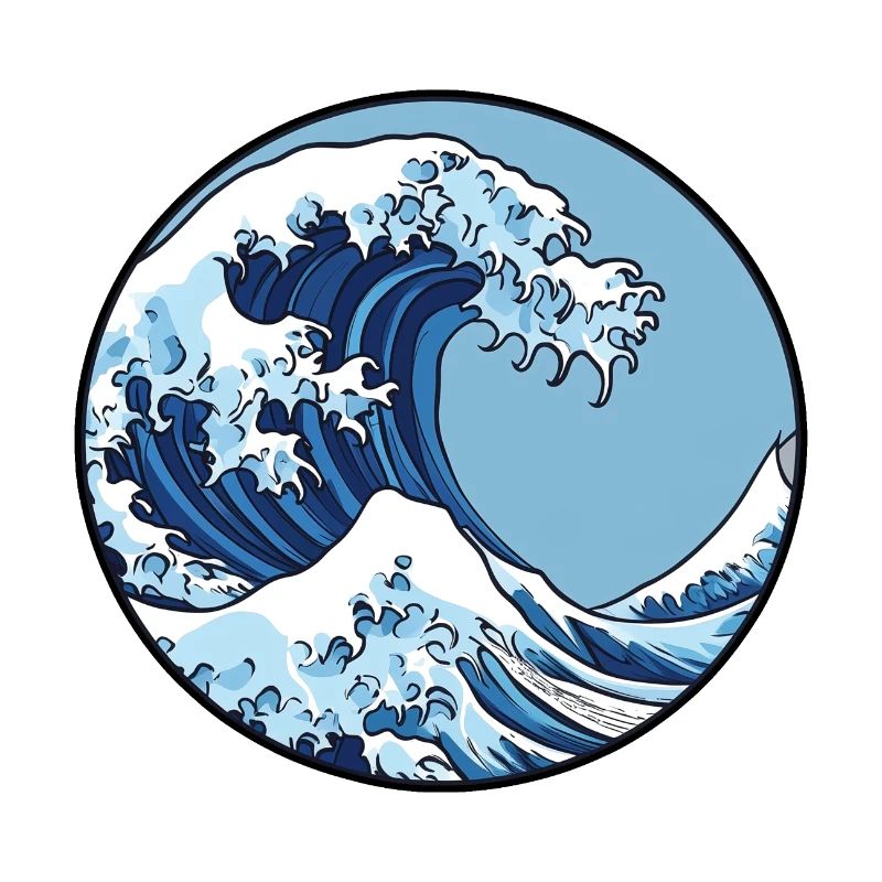 Wave, Water, Ocean, Japanese Wave, Logo