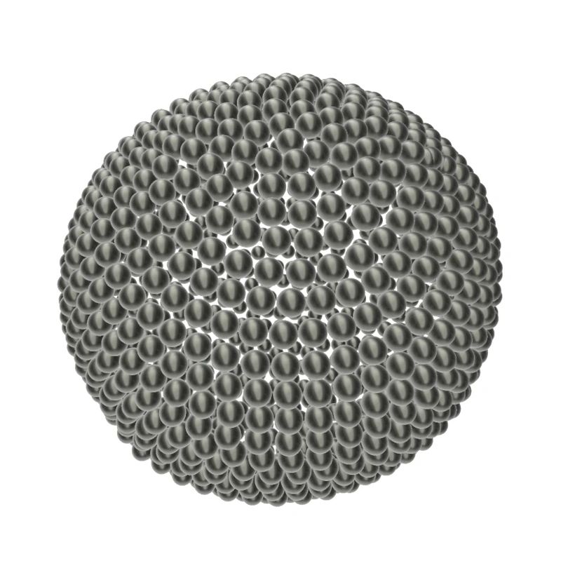 Titanium balls in 3D optics