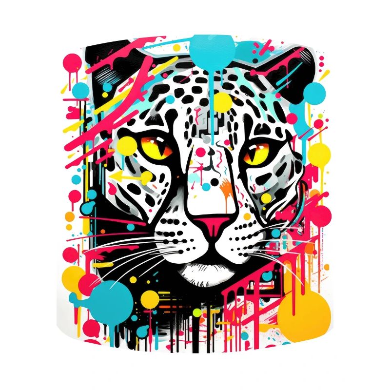 [MB] Farbenfroher Leopardenkopf