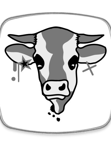 La tête d'une vache