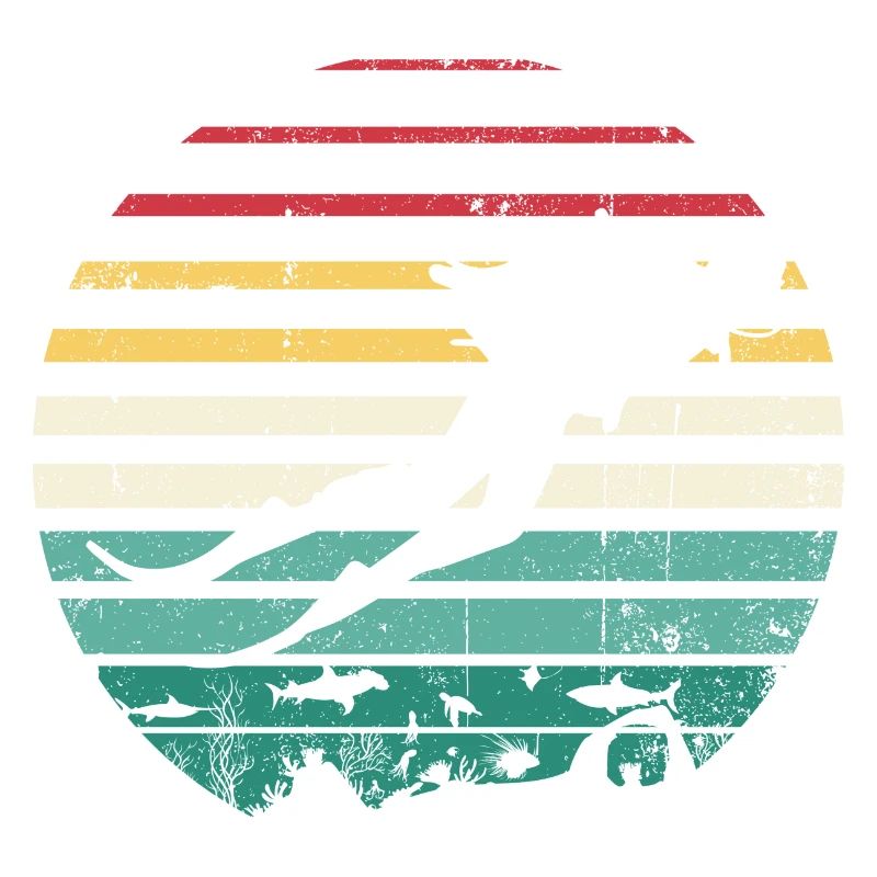 Retro Sunset Surf Silhouette Tee