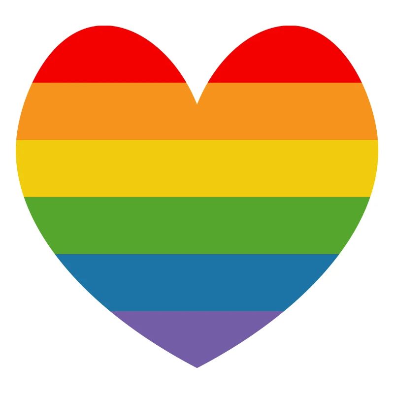 LGBT CSD TShirt Regenbogen HERZ