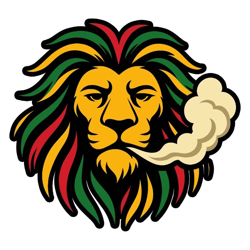 Reggae Lion Rasta Design