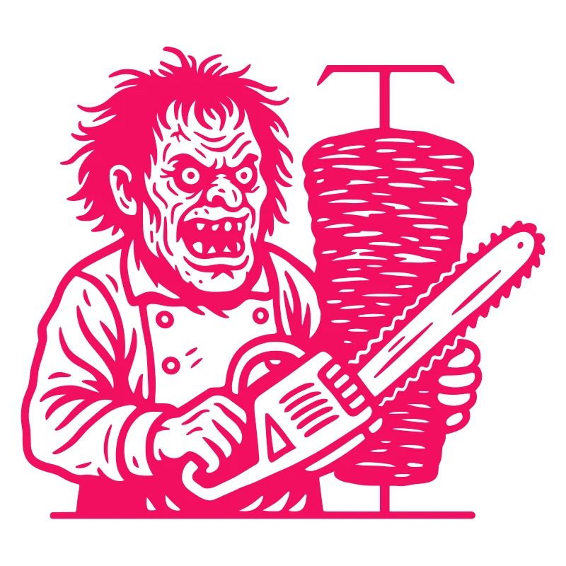Kebab d’horreur rose