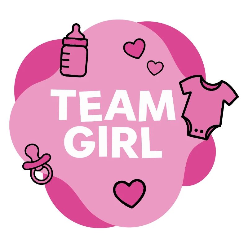 Conception de la douche de bébé de l’équipe de fille