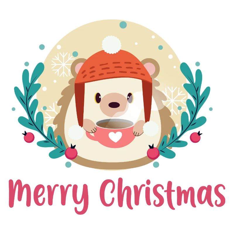Hérisson Noël cocooning