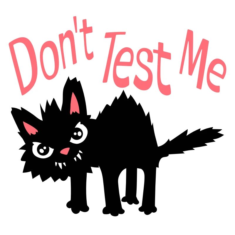 Ne me teste pas, chat coquin, citation drôle : logo
