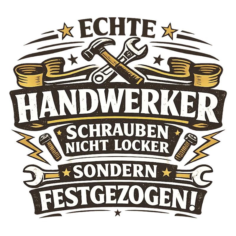Echte Handwerker Schrauben Festgezogen