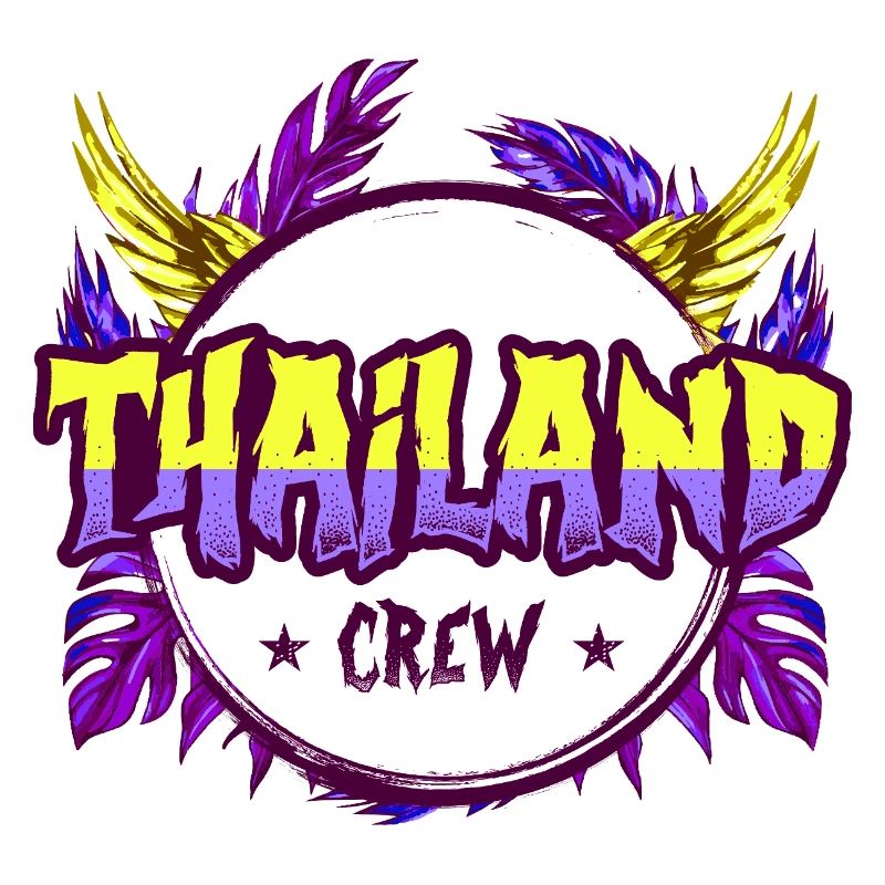 Équipe thaïlandaise colorée