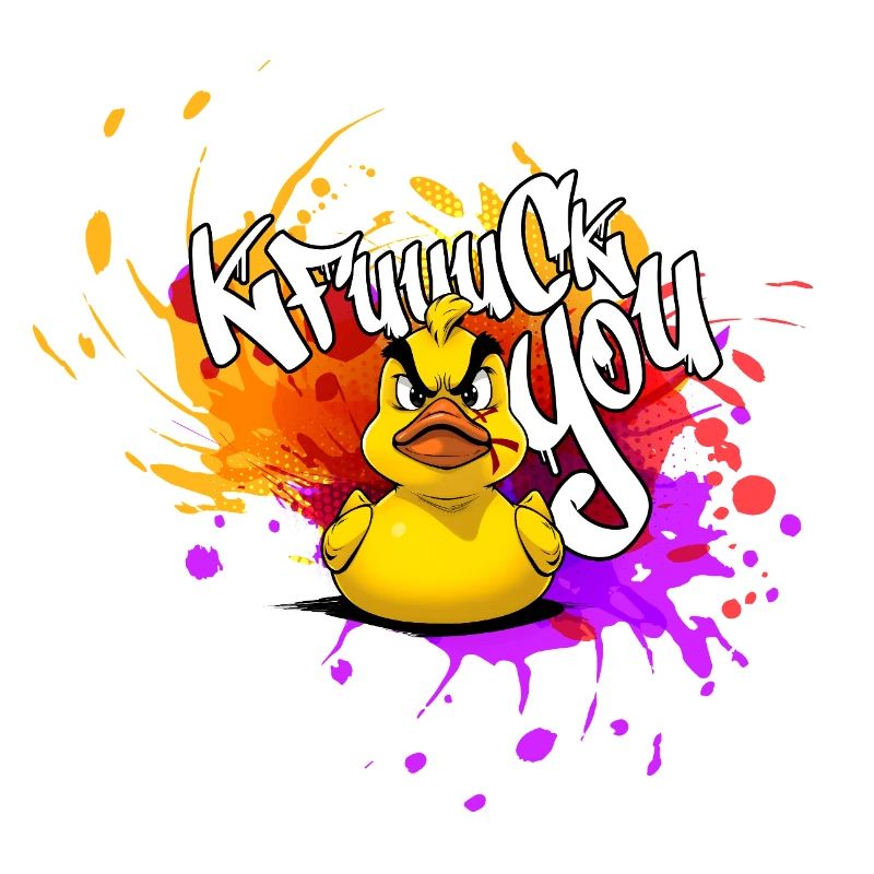 Graffiti Duck : Une explosion de couleurs