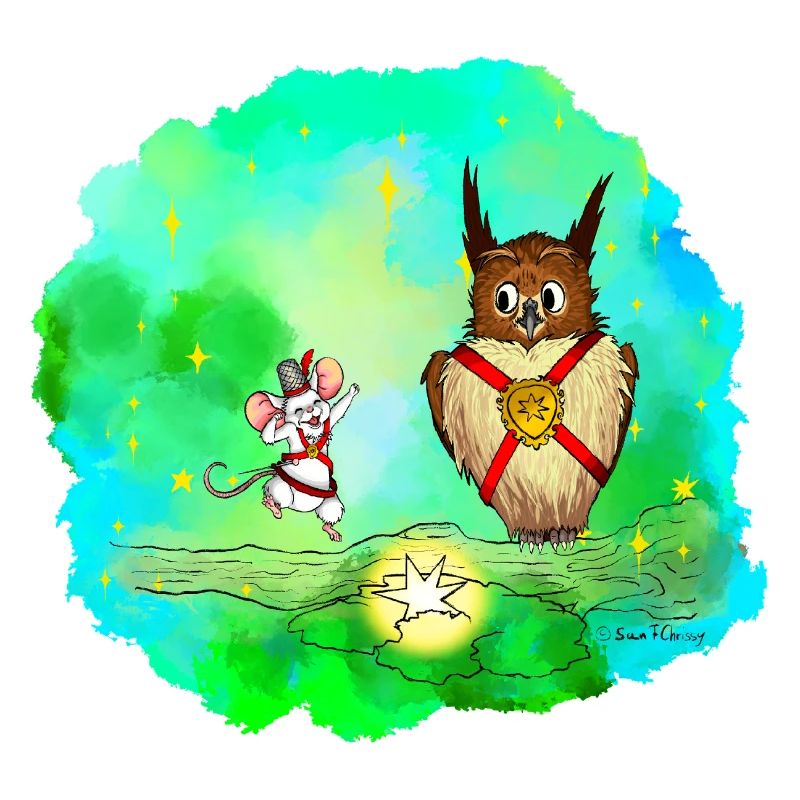 Stern-Sucher Maus und Eule