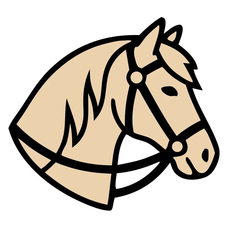 Pony Kopf Pferd Züchter Logo