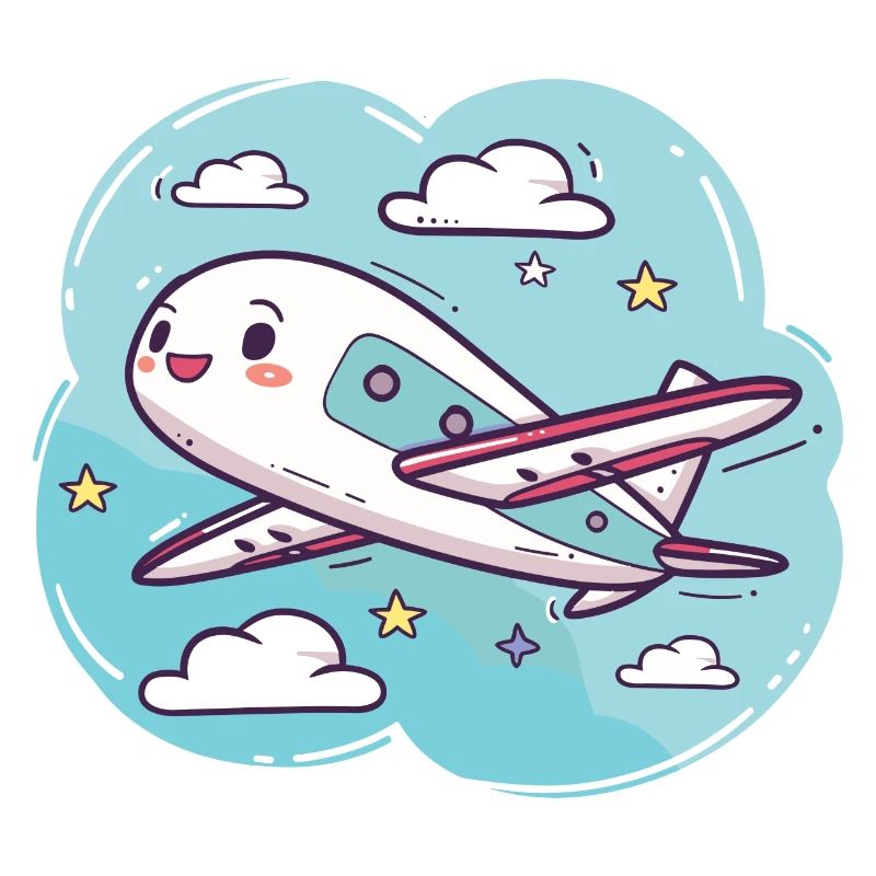 Look de bande dessinée d’avion