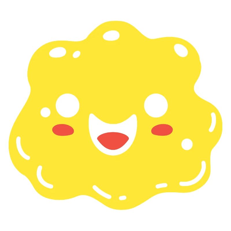 Design de Biscuit Mignon et Coloré éponge