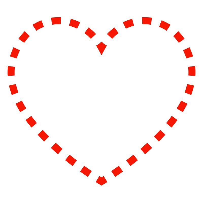 Dotted heart design