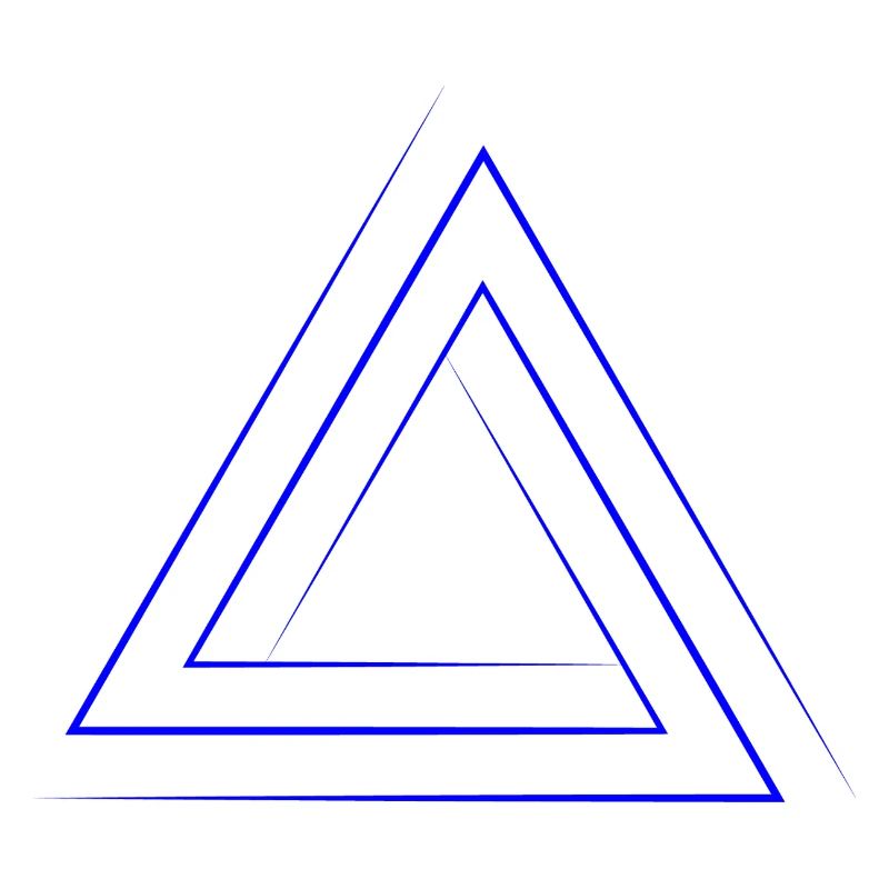 Geometric triangular nesting