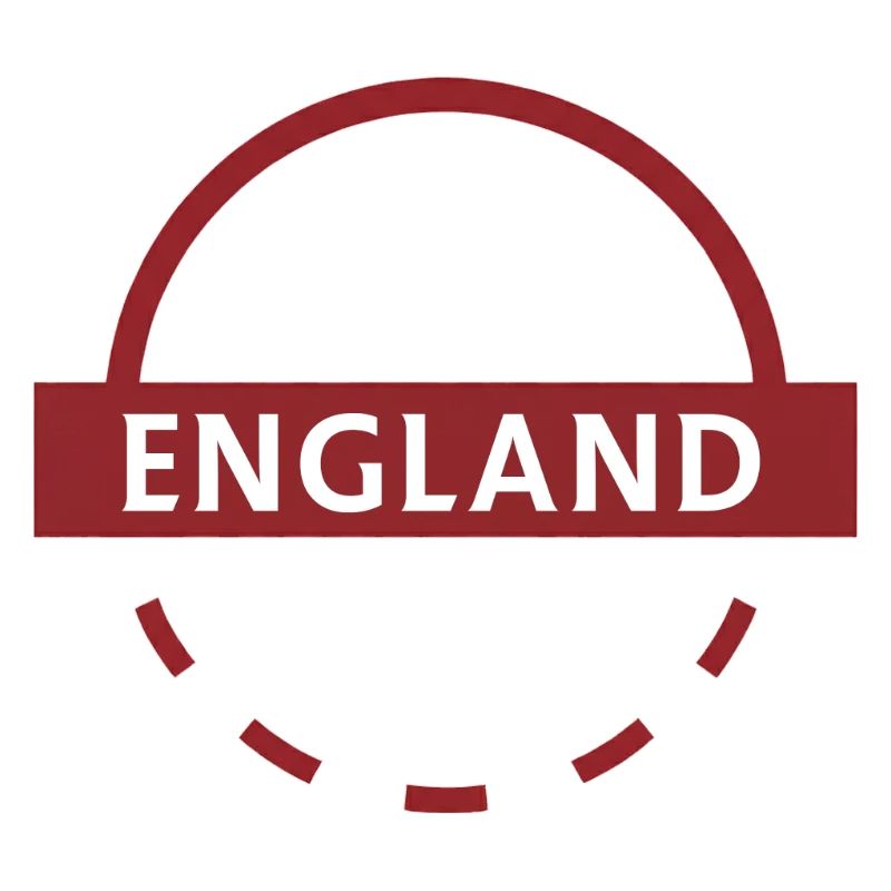 Texte Anglais Emblème Circulaire