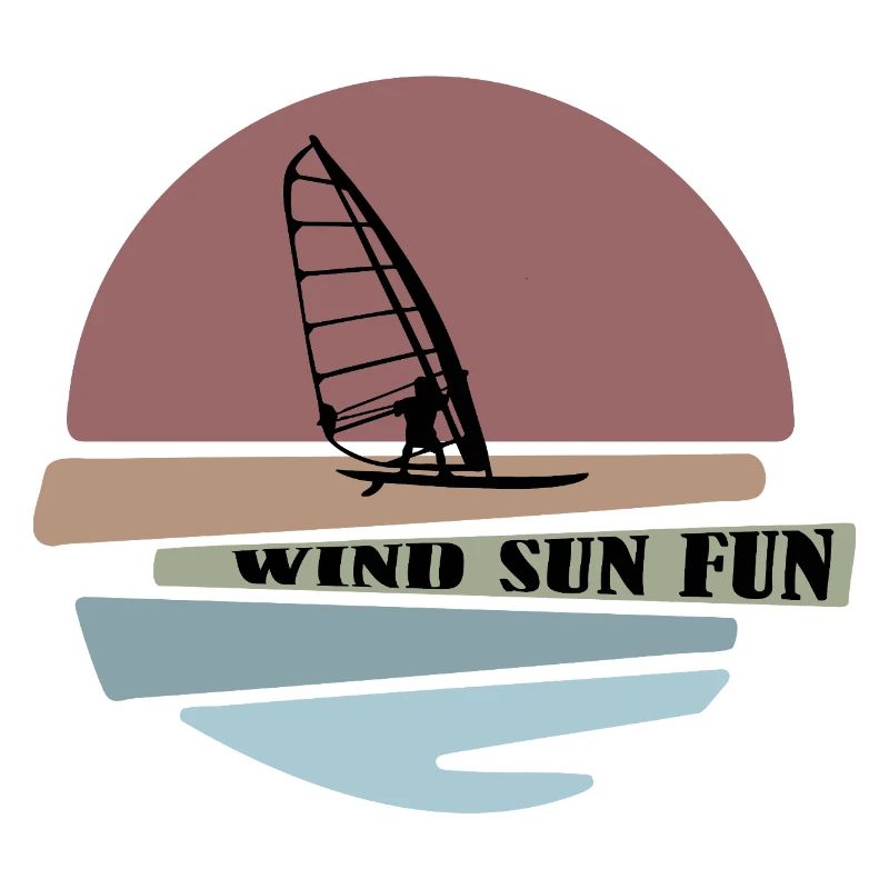 Windsurf coucher de soleil Fun Design