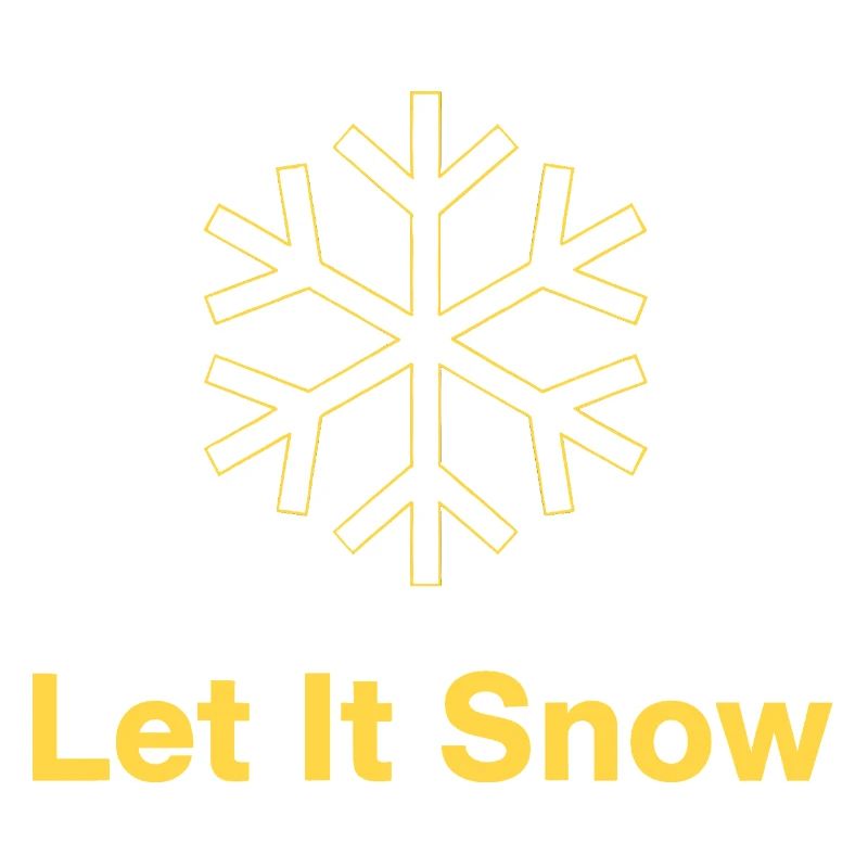 Golden Snowflake - Let It Snow