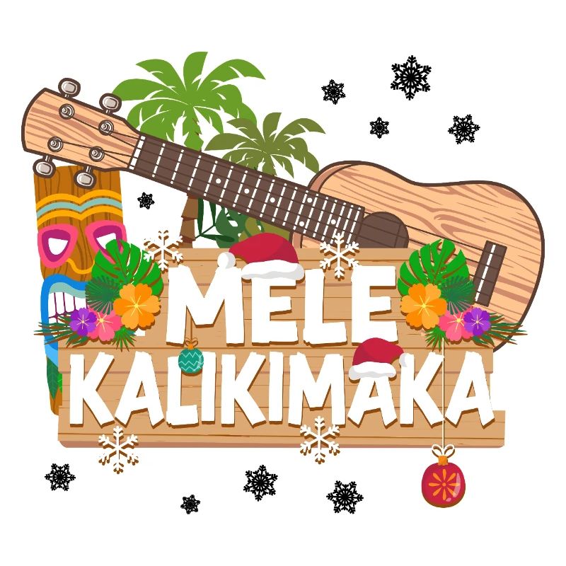 Hawaiian Ukulele Uke Christmas