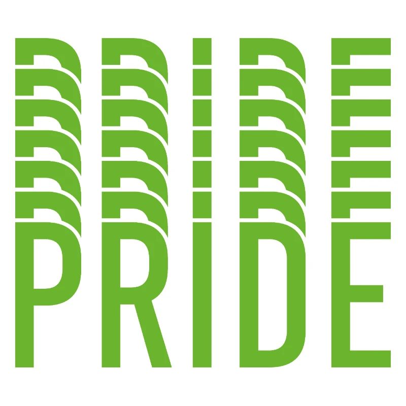 Conception du texte Lime Green Pride