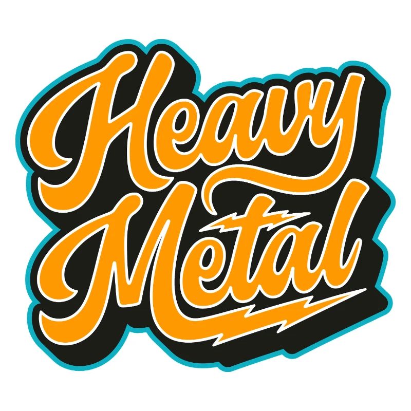 Heavy Metal Bold Script Logo
