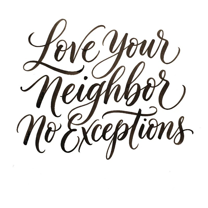 Aimez votre prochain — sans exception — chrétien
