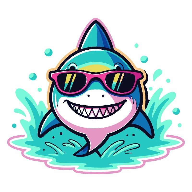 Shark Sunglasses Surf Fun