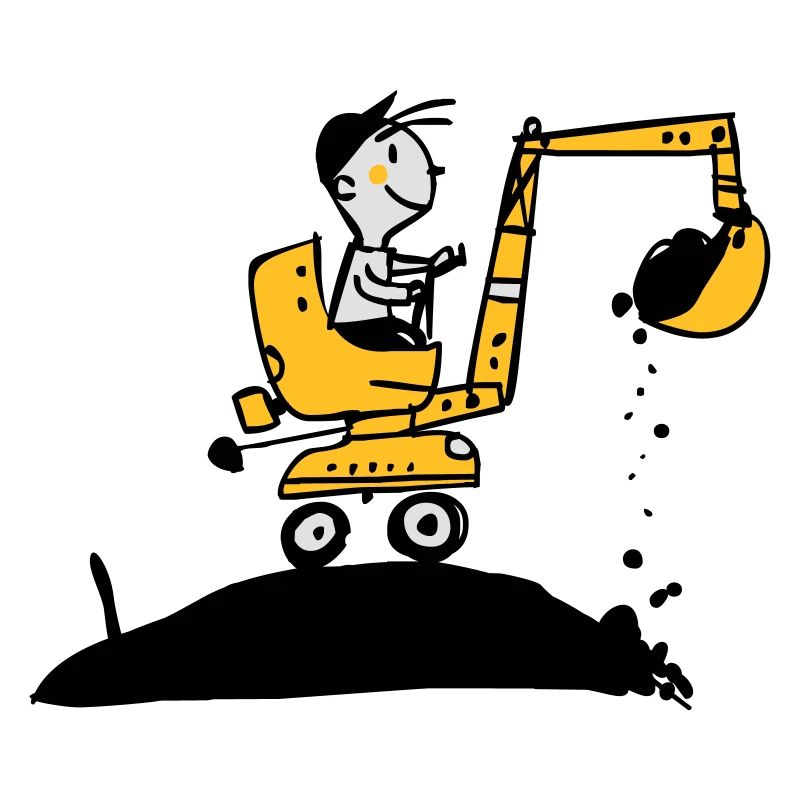 Bagger im Retro Stil